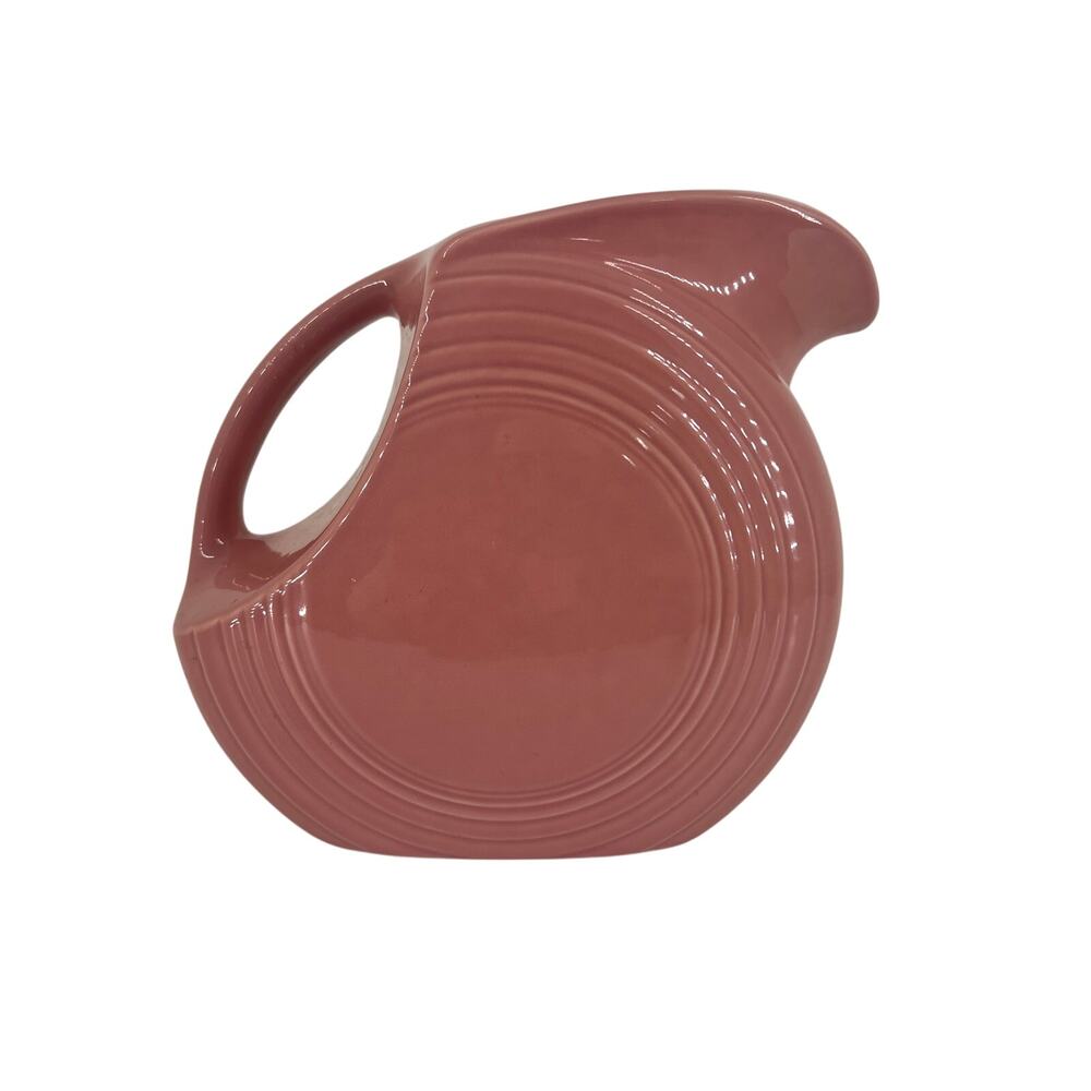 Vintage Fiestaware Disk Pitcher Dusty Rose Pink - Made In The USA